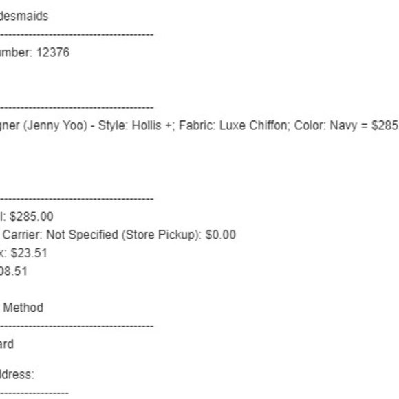 Jenny Yoo Hollis Luxe Chiffon Bridesmaid Dress, Navy, Size 10 - Picture 8 of 8